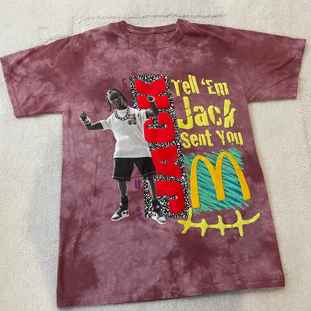 T-shirt Travis Scott McDonald's - Taille L - Bleu - Marque Cactus Jack - Neuf Avec étiquettes